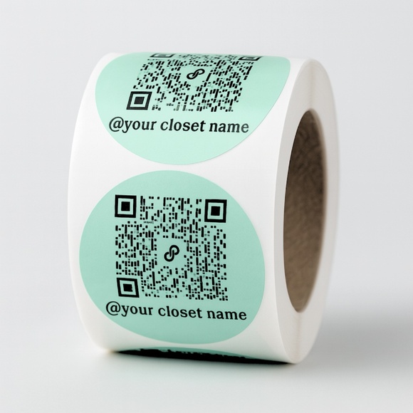 100 Custom 2” Stickers w/ Your Poshmark QR Code - Picture 1 of 2